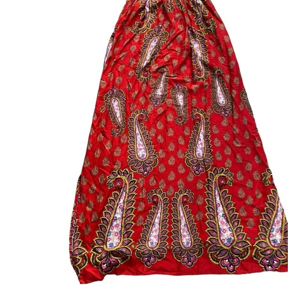 Ellison Halter Smock Maxi Dress I Size: L - Picture 6 of 10